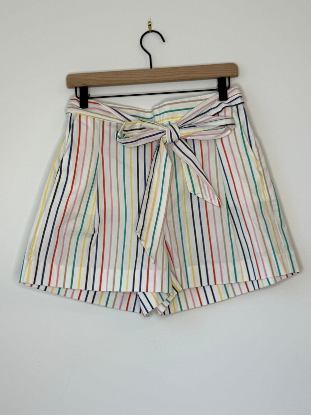 J.Crew Rainbow Stripe Tie-Waist Shorts